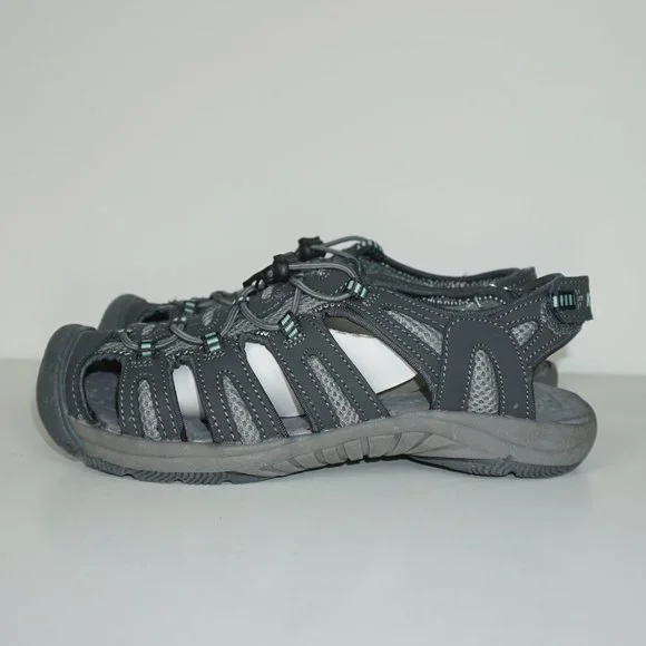 Khombu Womens River Bungee Sandals Size 8.5 Dark G - Picture 3 of 8